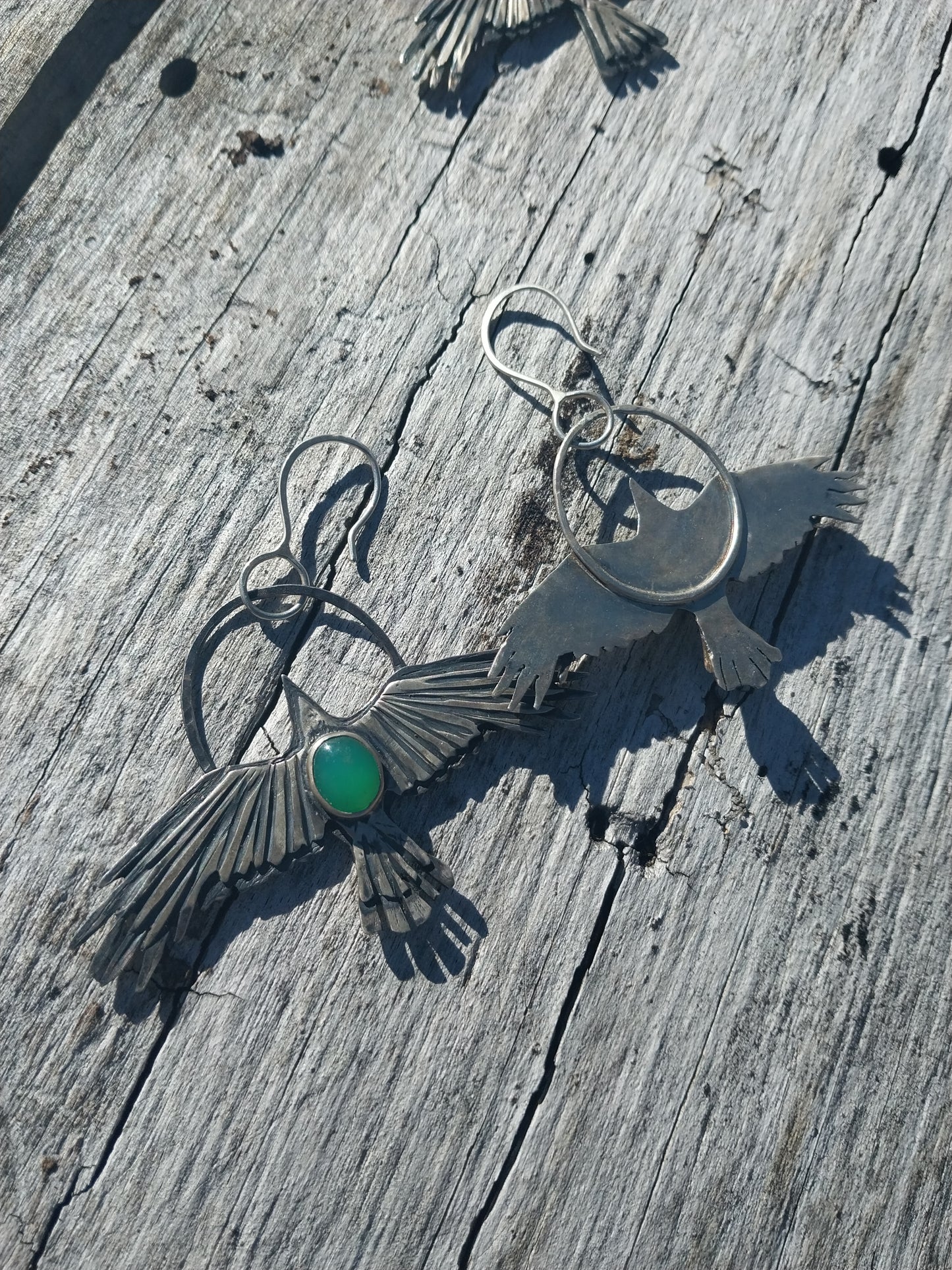 Taking Flight Dangles (Chrysoprase)