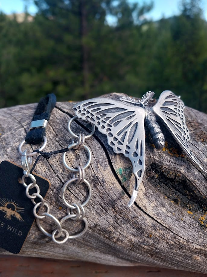 Luna Moth bracelet / necklace